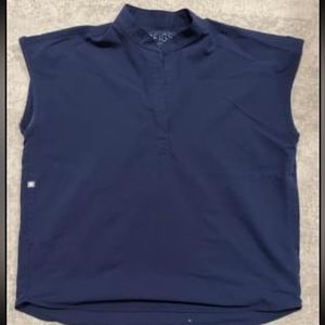 Figs Rafaela scrub top navy